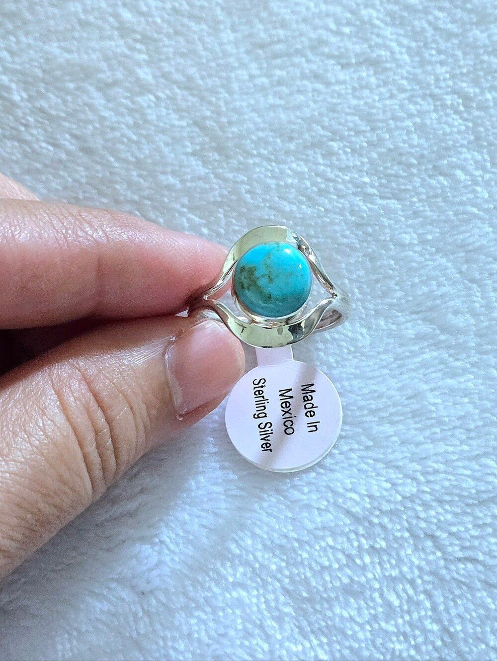 Sterling Silver🤍 Mexican🇲🇽 Turquoise Ring - NWT - Picture 5 of 16